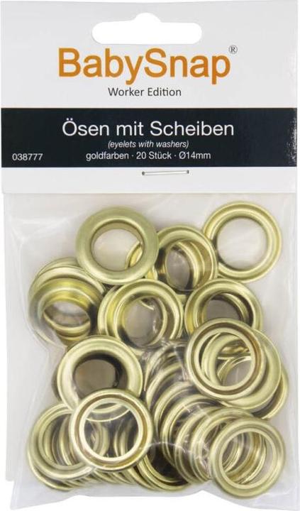 Immagine prodotto BabySnap Occhielli con dischi 14 mm oro