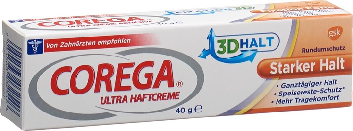 Actual product image Corega Adhesive cream strong hold (40 ml, Mouthwash)