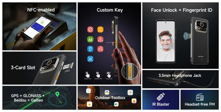 Produktbild Ulefone Armor 25T Pro (256 GB, Frost Black, 6.78", Dual SIM, 5G)