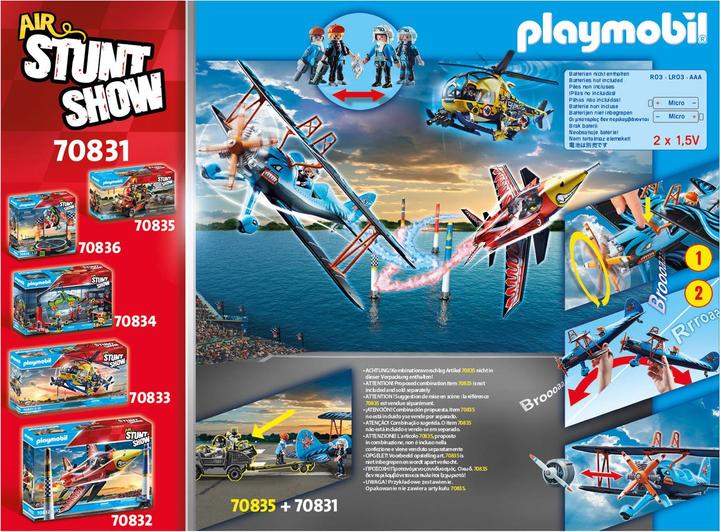 Produktbild Playmobil Air Stuntshow Doppeldecker Phönix (70831, Playmobil Stuntshow)