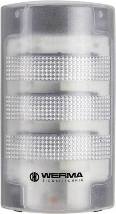 Image du produit Werma Colonne de signalisation 24 V/DC lumière permanente, feu clignotant IP65