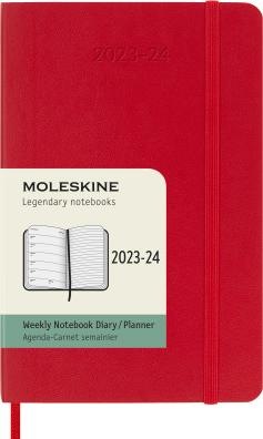 Immagine prodotto Moleskine Calendario settimanale 18 mesi 2023/2024, Pocket/A6, 1 Wo = 1 pagina, allineato a destra (A6, Inglese)