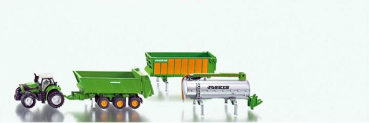 Produktbild Siku Traktor Deutz mit Anhängerset