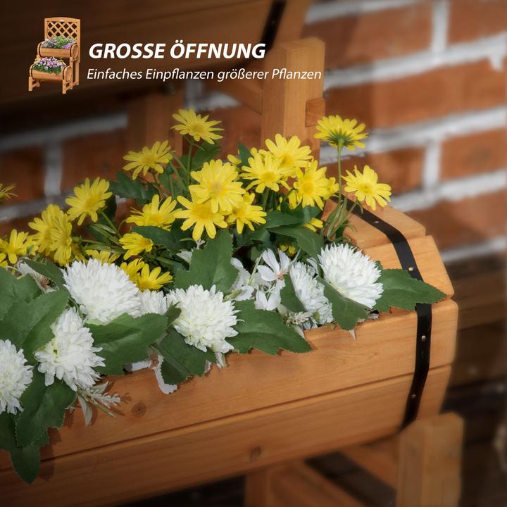 Produktbild Outsunny Blumenkasten mit Rankgitter