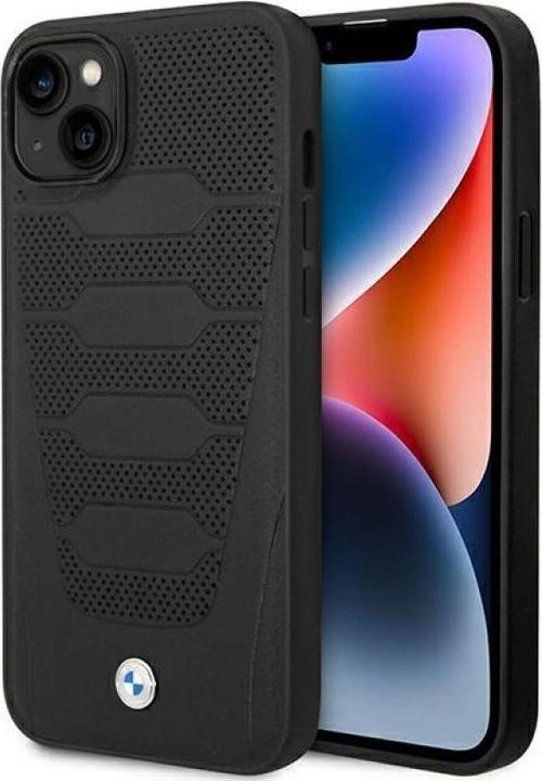 Image du produit BMW Étui BMHCP14S22RPSK iPhone 14 6,1" czarny/black Motif sièges en cuir (Apple iPhone 14)