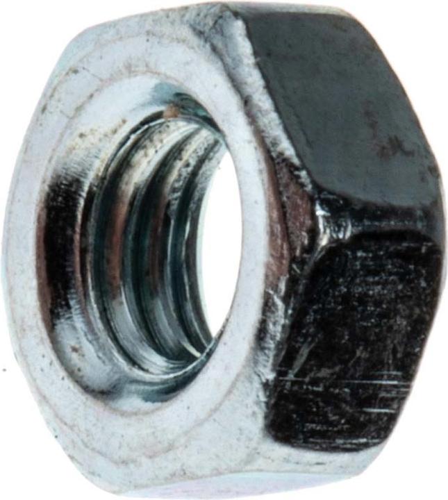 Produktbild RS PRO Muttern Stahl verzinkt M4 DIN 934 (M4)