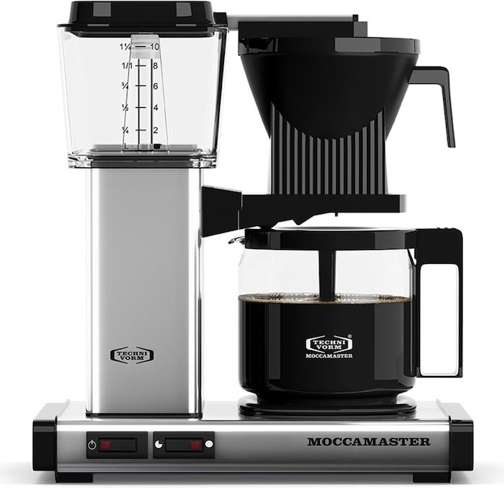 Moccamaster Kaffemaskine, automatisk, poleret sølv