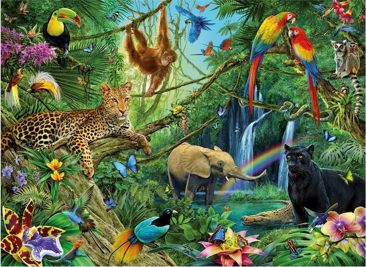 Produktbild Ravensburger Tiere im Dschungel (200 Teile)