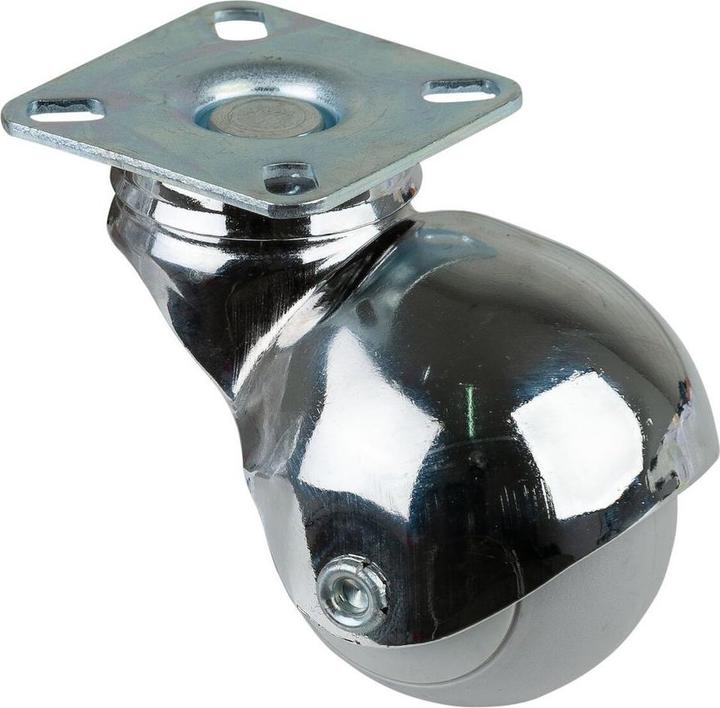 Produktbild BS Rollen Lenkrolle, F60,mit Platte,Ø 50,B 50mm,30kg,Gummi