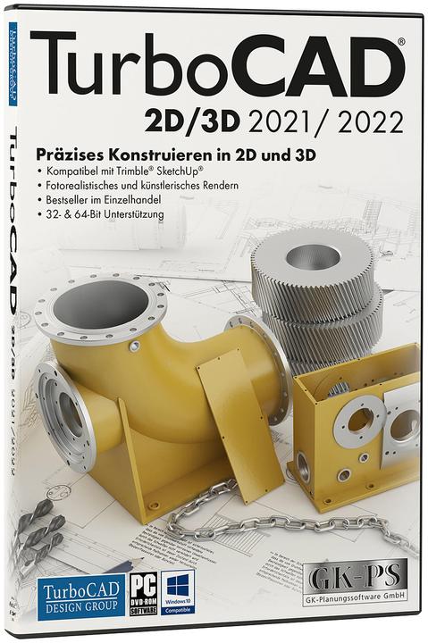 Produktbild Avanquest TurboCAD 2D/3D 2021/2022 (1 User)
