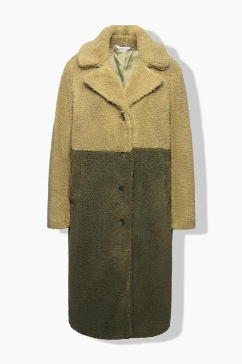 Actual product image Studio Untold Two Tone Oversized Teddy Coat