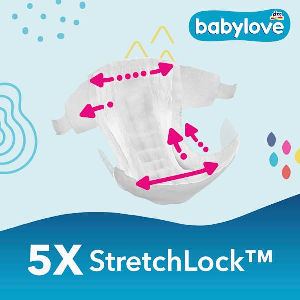 Immagine prodotto dm babylove Premium-Windeln (Dimensione 4, Pacco trasportabile, 42 Pezzo/i)