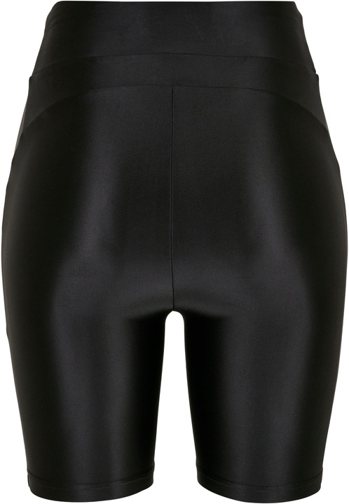 Immagine prodotto Urban Classics Pantaloncini da ciclista donna a vita alta in metallo lucido (XL)