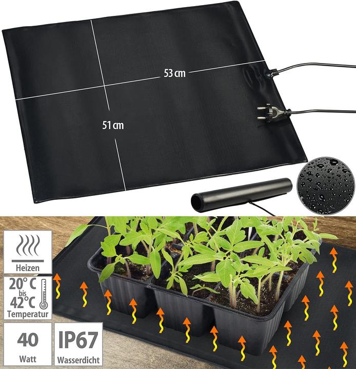 Actual product image Royal Gardineer Heating mat for plant cultivation and terrariums (40 W)