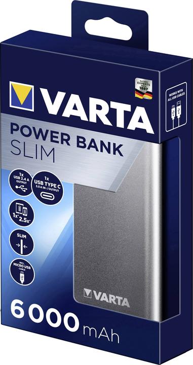 Produktbild Varta Slim (6000 mAh, 22 Wh)