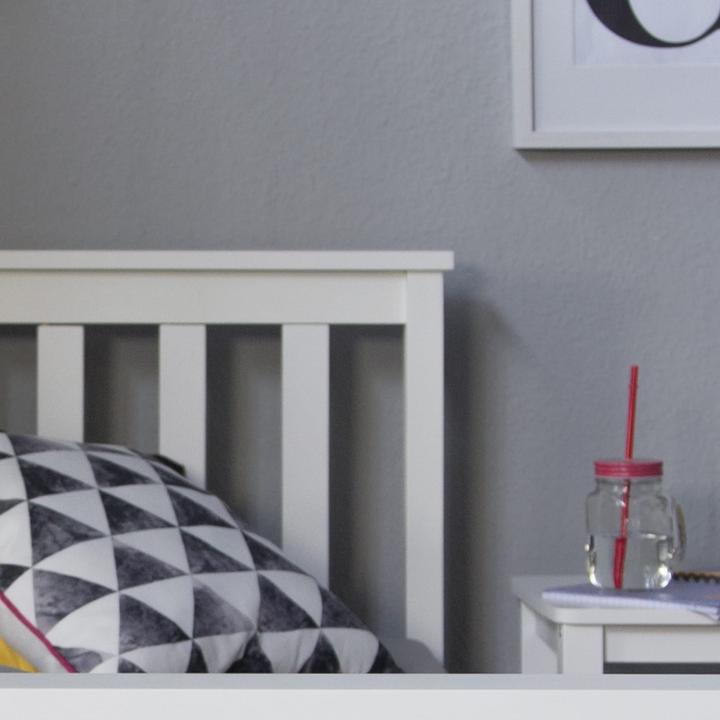 Image du produit Jamb Lit en bois Lit double 90x200cm Blanc (90 x 200 cm)