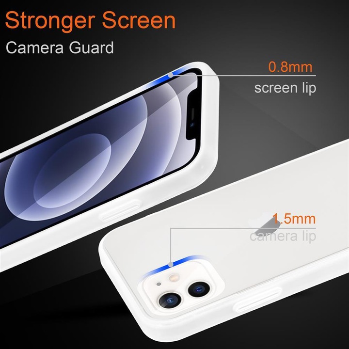 Produktbild Cadorabo Hybrid Matt Cover (Apple iPhone 12, Realme 12 Pro+)