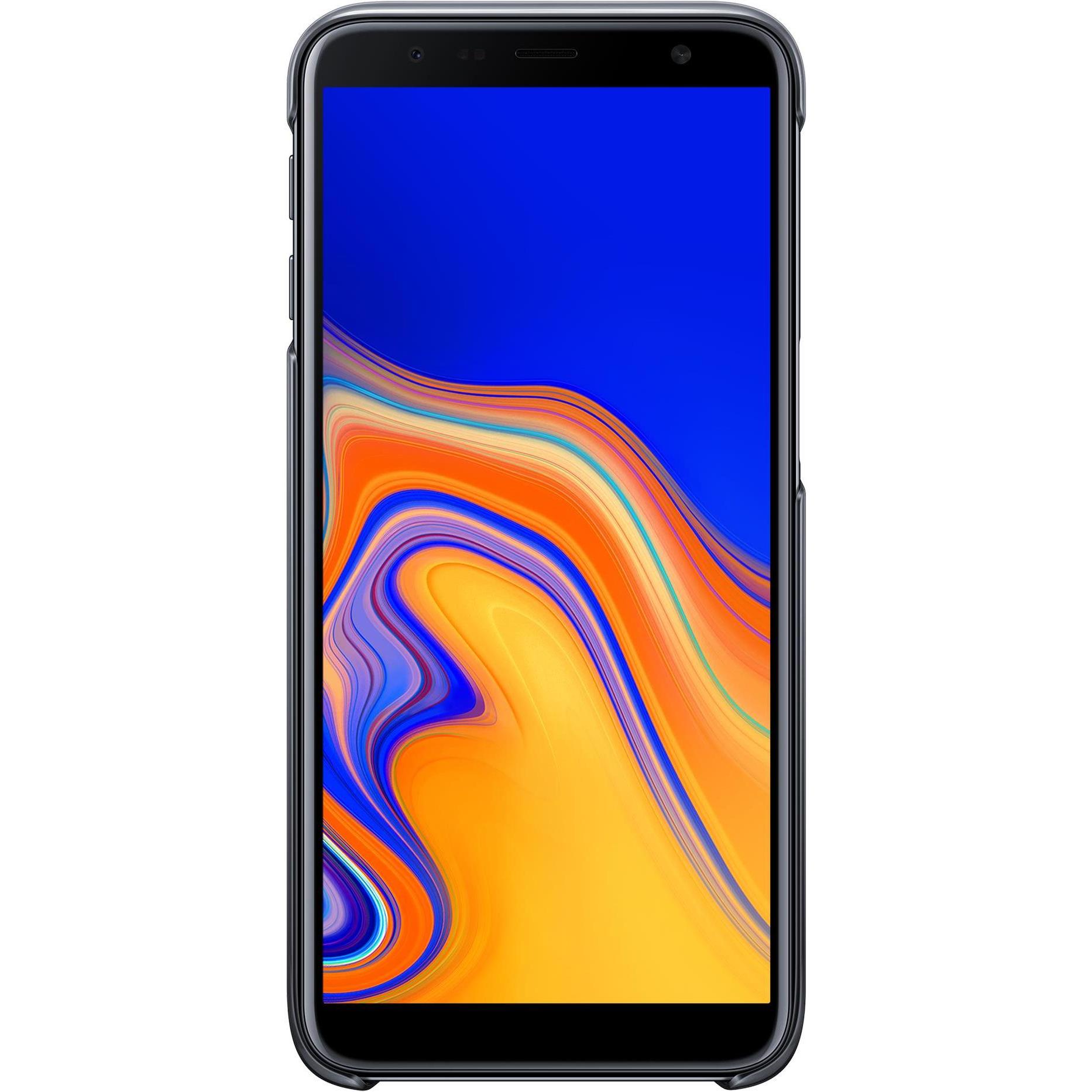 Thumbnail - Samsung Gradation Cover (Samsung Galaxy J6+), Smartphone Hülle, Schwarz