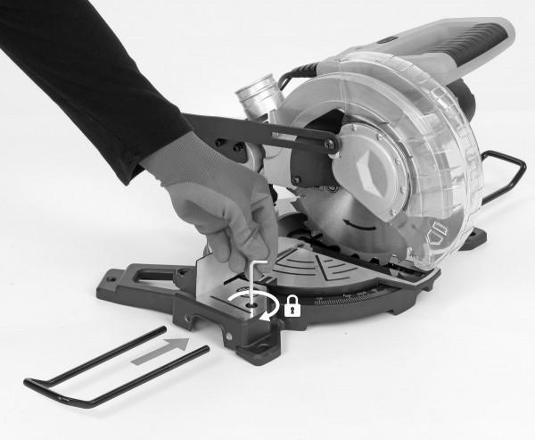 Produktbild Powerplus Gehrungssäge 1500W Ø 210mm - 1 Acc.