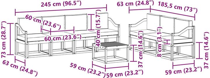 Produktbild vidaXL Outdoor-Sofa