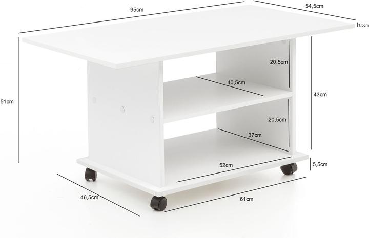 Productafbeelding Wohnling Verplaats (95 x 54,5 x 51 cm)