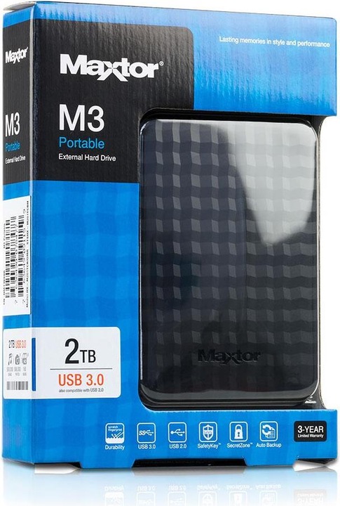 Actual product image Maxtor M3 Portable (2 TB)