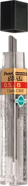 Produktbild Pentel Bleistiftminen Hi-Polymer Super (12 Stück, Grau, 0.50 mm)