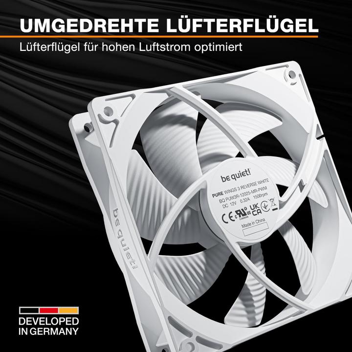 Actual product image be quiet! Pure Wings 3 PWM Reverse (120 mm, 3x)