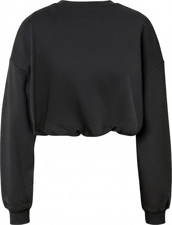 Produktbild Urban Classics Ladies Cropped Gathered Sweatshirt black M (M)