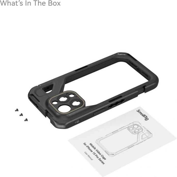 Actual product image SmallRig Mobile Video Cage for iPhone 15 Pro Max (Cage)