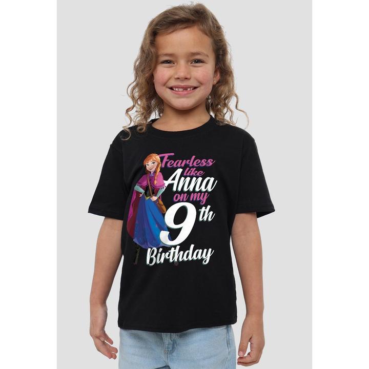 Immagine prodotto Disney Frozen Fearless Like Anna Maglietta Nono Compleanno Bambini (152, 158)
