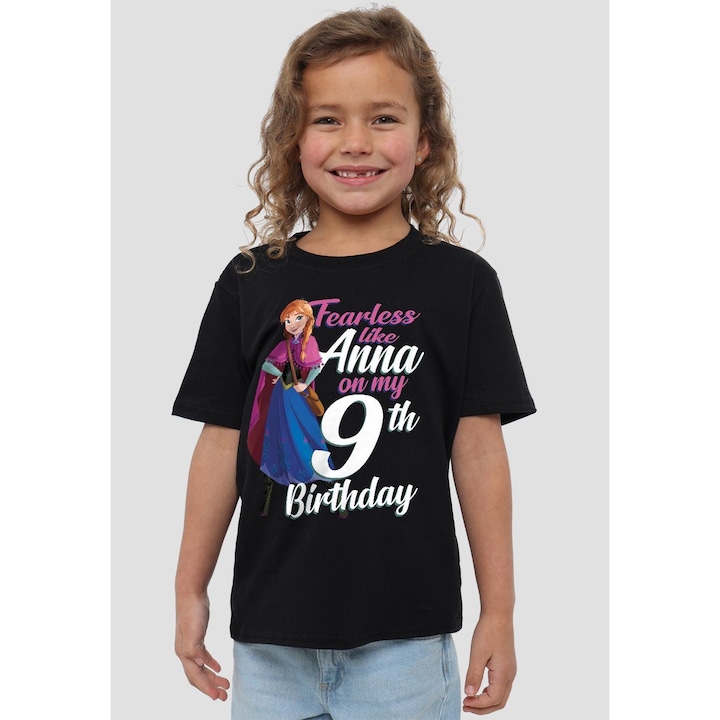 Immagine prodotto Disney Frozen Fearless Like Anna Maglietta Nono Compleanno Bambini (152, 158)
