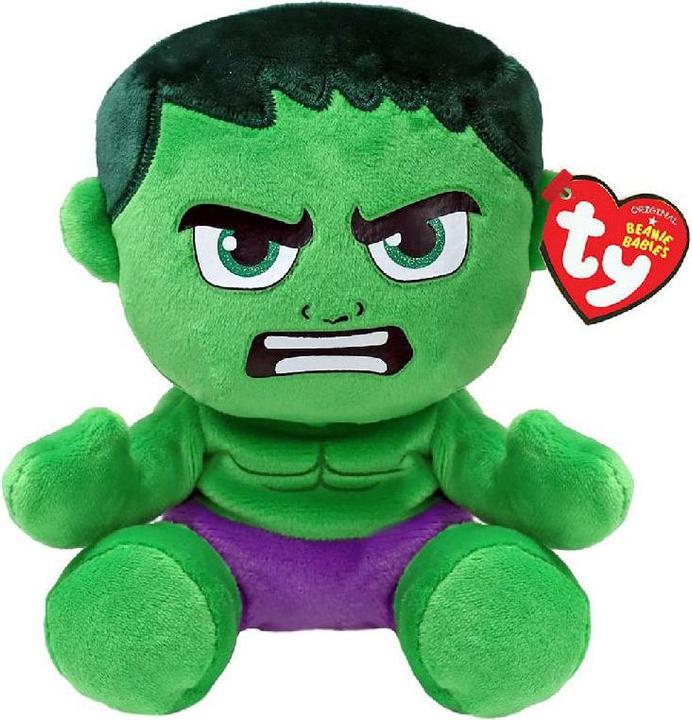 Actual product image Ty Beanie Babies Marvel Hulk Soft 15cm (15 cm)