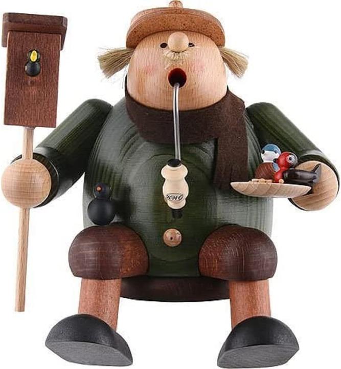 Actual product image KWO Smoking man edge stool bird friend