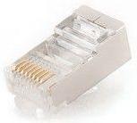 Image du produit Gembird PLUG5SP/50 Shielded modular plug 30u auksinis plated, 50 pcs, solid and stranded