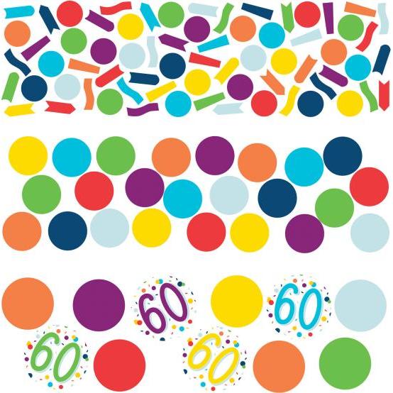 Magni konfetti 60 Confetti Birthday 34 Gramm Papier