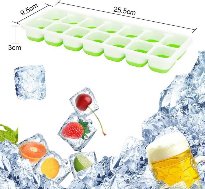Actual product image Intirilife Ice Cube Moulds - Set of 4 à 14 compartments