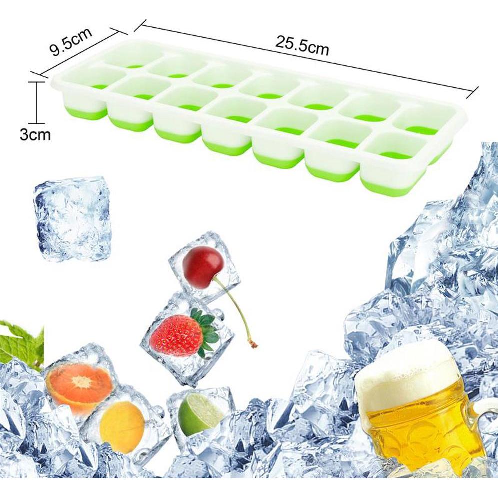 Thumbnail - Intirilife Eiswürfelformen - 4er Set à 14 Fächer, Eisherstellung, Grün