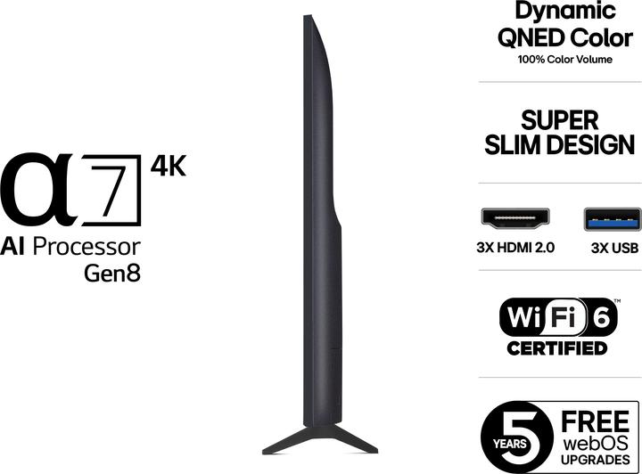Actual product image LG 43QNED70A6A (43", QNED, 4K, 2025)