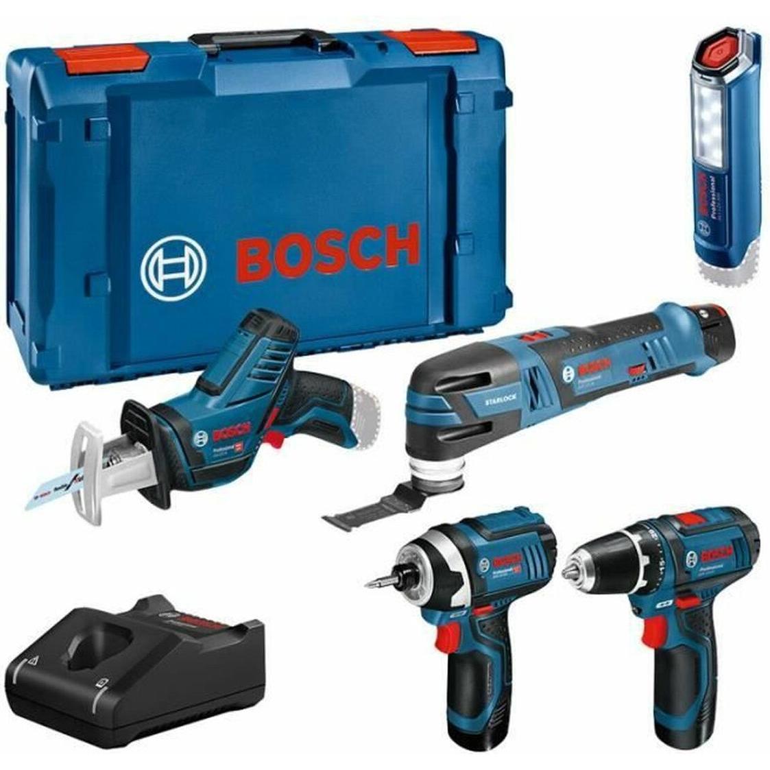Bosch Professional, Set di utensili elettrici, 0615990N1D confezione combinata 12V Li-ion