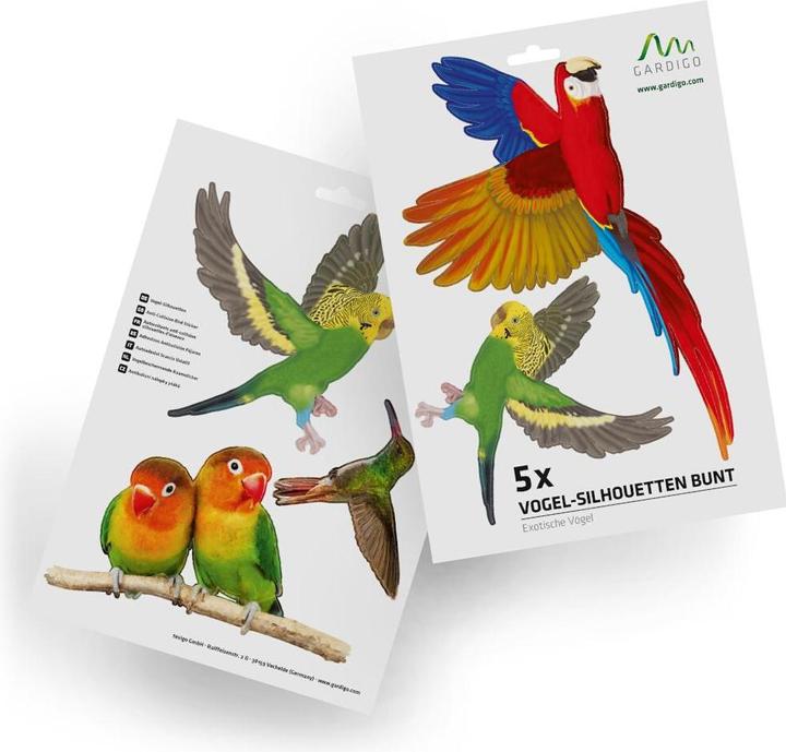 Gardigo Stickers Native Birds Fensteraufkleber Vogelbild (1000 ml)