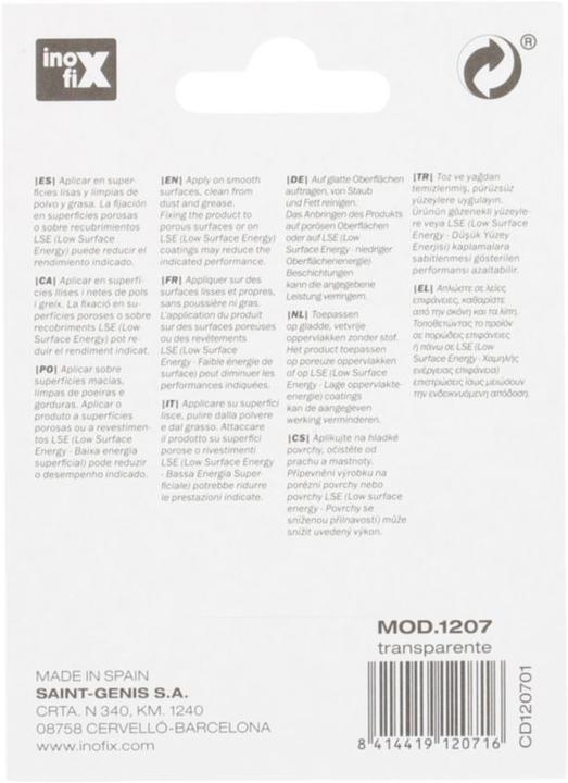 Produktbild Inofix Saughaken transparent (0.50 kg)