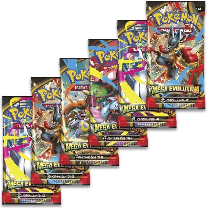 Actual product image Pokémon Pokemon Trading Card Mega Evolution Booster Bundle 6 Booster (English, Booster display, Booster Pack)