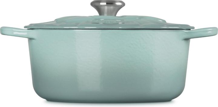 Produktbild Le Creuset Bräter SIGNATURE Blume 26cm/2l Sea Salt (Gusseisen, 26 x 16.40 cm)