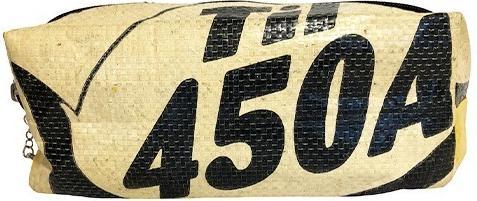 Bekos Upcycling – Schreibzeug-Etui aus recycelten Fischfuttersäcke hellgelb