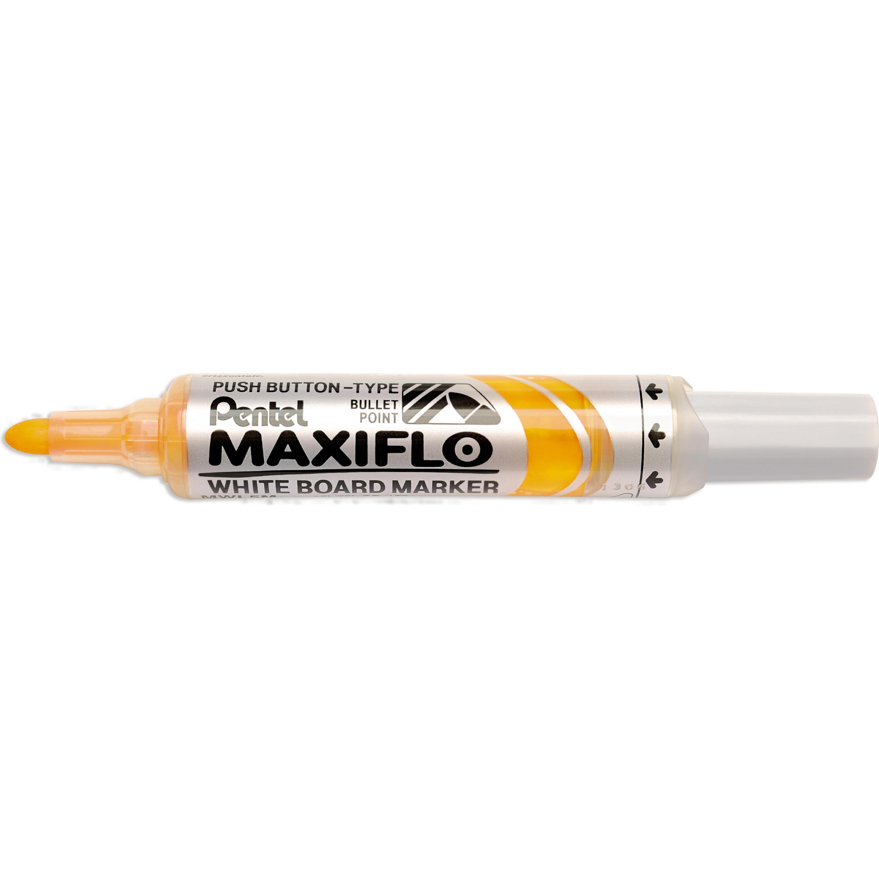 Pentel, Marker, MAXIFLO - Whiteboardmarker runde Spitze (Gelb, 3 mm, 1 x)