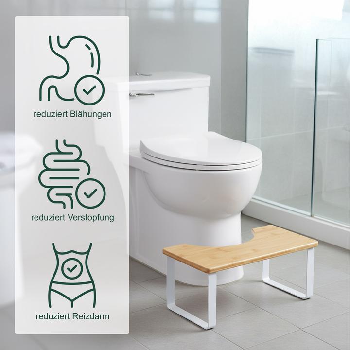 Actual product image Relaxdays Toilettenhocker