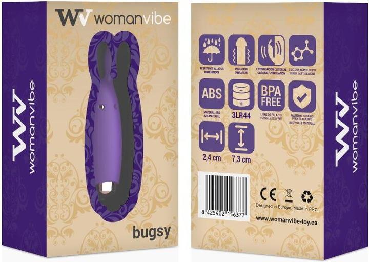 Actual product image Womanvibe Rabbit Vibrator "Bugsy