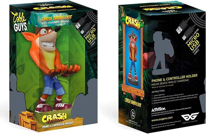 Produktbild Exquisite Gaming Crash Bandicoot Cable Guy (Mac, Xbox 360, PC, Switch, PS4, PS5, Xbox One S, Xbox Series X)