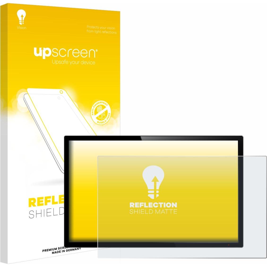 upscreen Reflection Shield Displayschutz Matt (1 Stück, Universal), Smartphone Schutzfolie, Grau